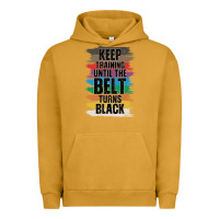 Pigment Peanut Butter Black Belt Martial Art Training Karate TaeKwonDo Urban Hoodie - Bettercallsaul