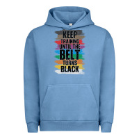 Pigment Pebble Blue Black Belt Martial Art Training Karate TaeKwonDo Urban Hoodie - Bettercallsaul