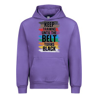 Black Belt Martial Art Training Karate Taekwondo Urban Hoodie | Teevron