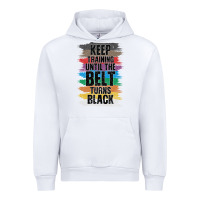 White Black Belt Martial Art Training Karate TaeKwonDo Urban Hoodie - Bettercallsaul