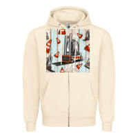 Sandshell forklift seamless pattern Zipper Hoodie - BundleAndBundleShop