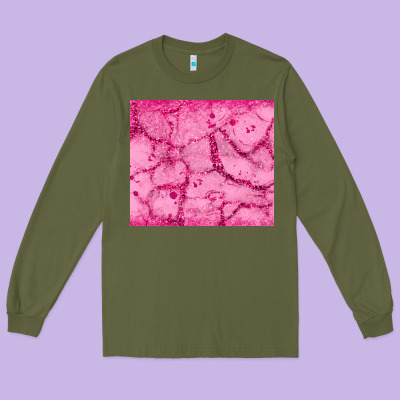 Pink Glitter Long Sleeve Tee Designed By Jahusdesignshop