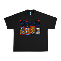 Black Back the blue Urban Heavy Tee - Neo Western