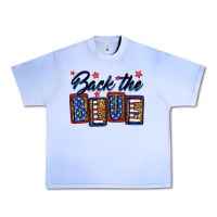 Grape Ice Back the blue Urban Heavy Tee - Neo Western