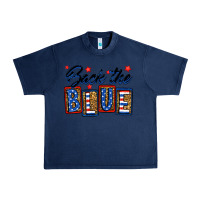 Navy Back the blue Urban Heavy Tee - Neo Western