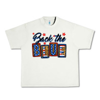 Pistachio Back the blue Urban Heavy Tee - Neo Western