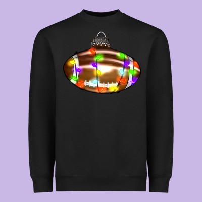 Christmas Football Heavyweight Sweatshirt Designed By Ranaportraitstore