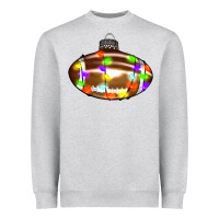 Heather Grey Christmas football Heavyweight Sweatshirt - RanaPortraitStore