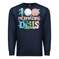 Navy 100 mermazing days Premium Sweatshirt - MaliasSmallBusiness