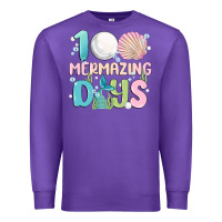 Purple 100 mermazing days Premium Sweatshirt - MaliasSmallBusiness