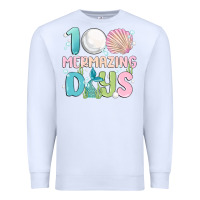 White 100 mermazing days Premium Sweatshirt - MaliasSmallBusiness
