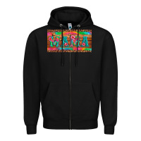 Black mama tie dye license plate template Zipper Hoodie - Artiststas