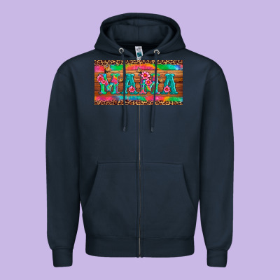 Mama Tie Dye License Plate Template Zipper Hoodie Designed By Artiststas