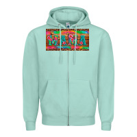 Seafoam mama tie dye license plate template Zipper Hoodie - Artiststas