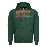 Sports Green mama tie dye license plate template Zipper Hoodie - Artiststas