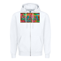 White mama tie dye license plate template Zipper Hoodie - Artiststas