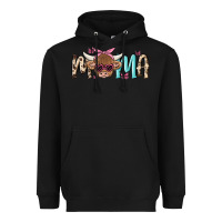 Black mama cow Heavyweight Hoodie - MaliasSmallBusiness