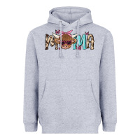 Heather Grey mama cow Heavyweight Hoodie - MaliasSmallBusiness