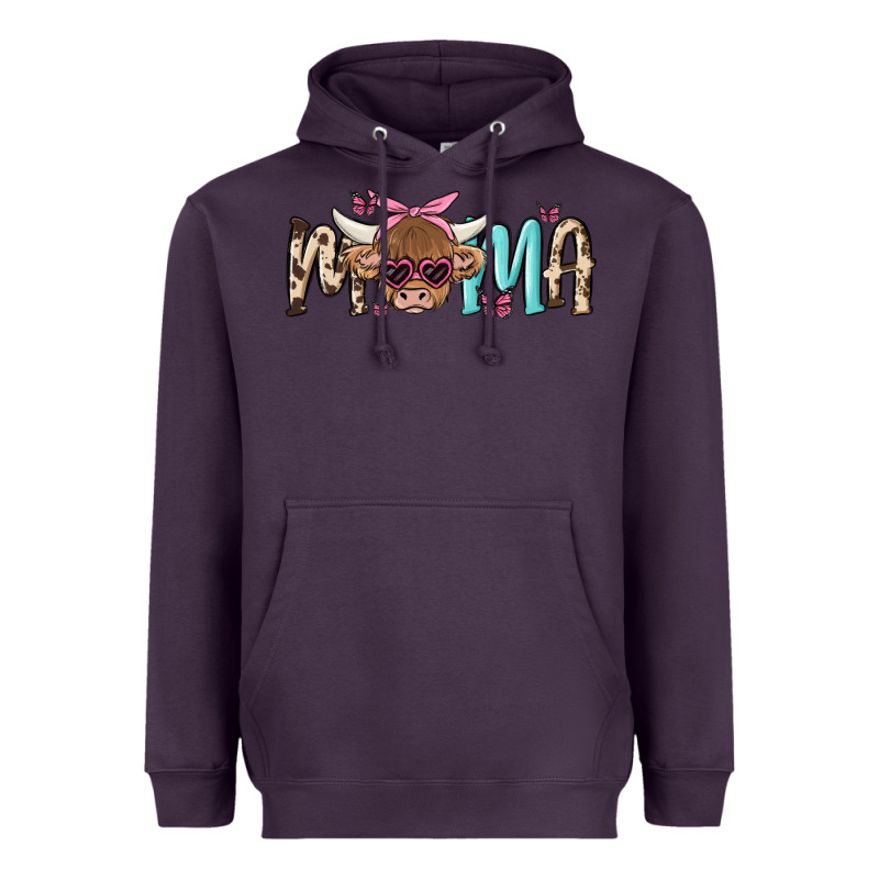Mama Cow Heavyweight Hoodie by MaliasSmallBusiness | Teevron