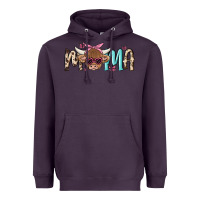 Plum mama cow Heavyweight Hoodie - MaliasSmallBusiness