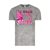 Cloud Rock I Wear Pink For My Mom with Butterfly Vintage Tee - texasbilliewilder