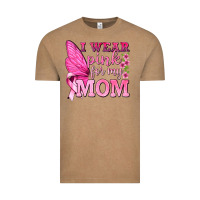 Vintage Coffee I Wear Pink For My Mom with Butterfly Vintage Tee - texasbilliewilder