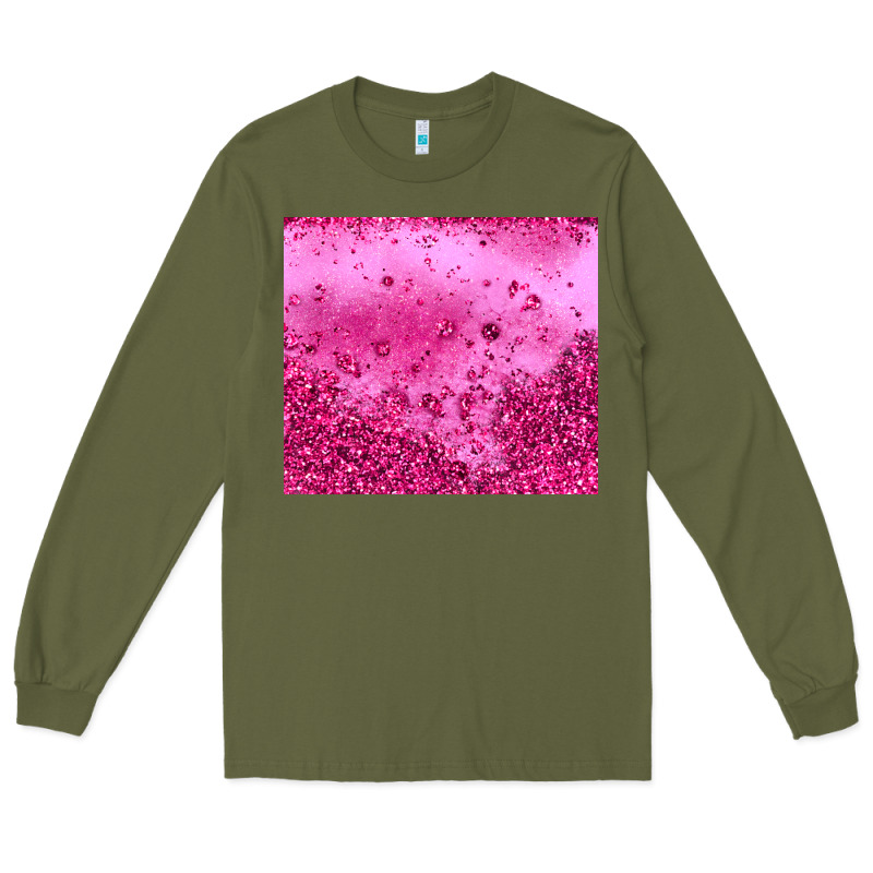 Pink Glitter Long Sleeve Tee by JahusDesignShop | Teevron