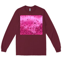 Burgundy pink glitter Long Sleeve Tee - JahusDesignShop