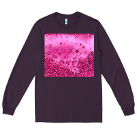 Plum pink glitter Long Sleeve Tee - JahusDesignShop