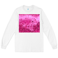 White pink glitter Long Sleeve Tee - JahusDesignShop
