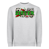 Heather Grey sister soccer Heavyweight Sweatshirt - Zillion Design Studio