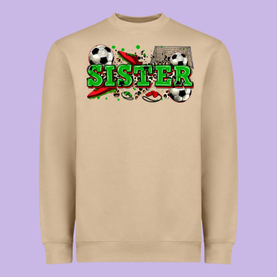 Sister Soccer Heavyweight Sweatshirt Designed By Zillion Design Studio