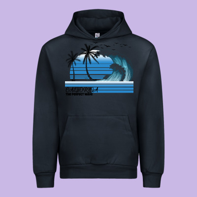 California The Perfect Wave Urban Hoodie Designed By Bettercallsaul