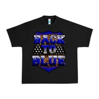 Black Back the blue Urban Heavy Tee - Neo Western