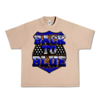 Burro Back the blue Urban Heavy Tee - Neo Western