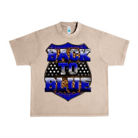 French Oak Back the blue Urban Heavy Tee - Neo Western