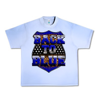 Grape Ice Back the blue Urban Heavy Tee - Neo Western