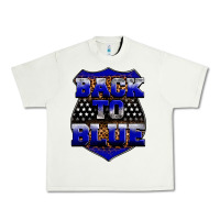 Pistachio Back the blue Urban Heavy Tee - Neo Western