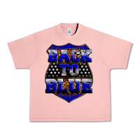 Salmon Back the blue Urban Heavy Tee - Neo Western