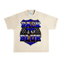 Sandshell Back the blue Urban Heavy Tee - Neo Western