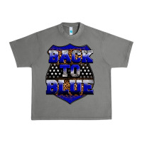 Tornado Back the blue Urban Heavy Tee - Neo Western