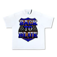 White Back the blue Urban Heavy Tee - Neo Western