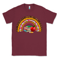 Burgundy back to school rainbow Classic Tee - AdoDesignShop