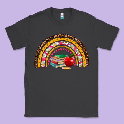 Back To School Rainbow Classic Tee Designed By Adodesignshop