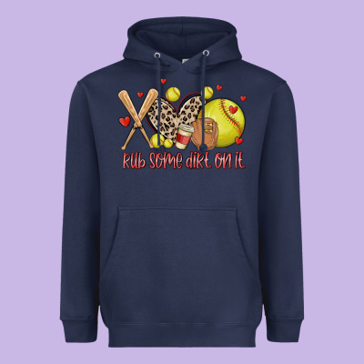 Rub Some Dirt On It Softball Heavyweight Hoodie Designed By Maliassmallbusiness