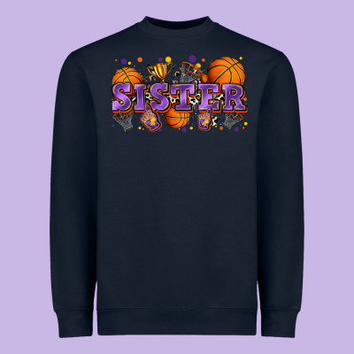 Sister Basketball Heavyweight Sweatshirt Designed By Zillion Design Studio