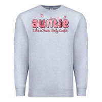 Heather Grey auntie like a mom only cooler Premium Sweatshirt - MaliasSmallBusiness