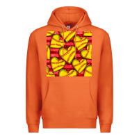Carrot softball hearts seamless pattern Premium Hoodie - BundleAndBundleShop