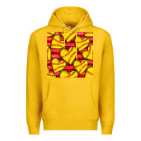 Lemon softball hearts seamless pattern Premium Hoodie - BundleAndBundleShop