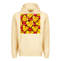 Pina Colada softball hearts seamless pattern Premium Hoodie - BundleAndBundleShop